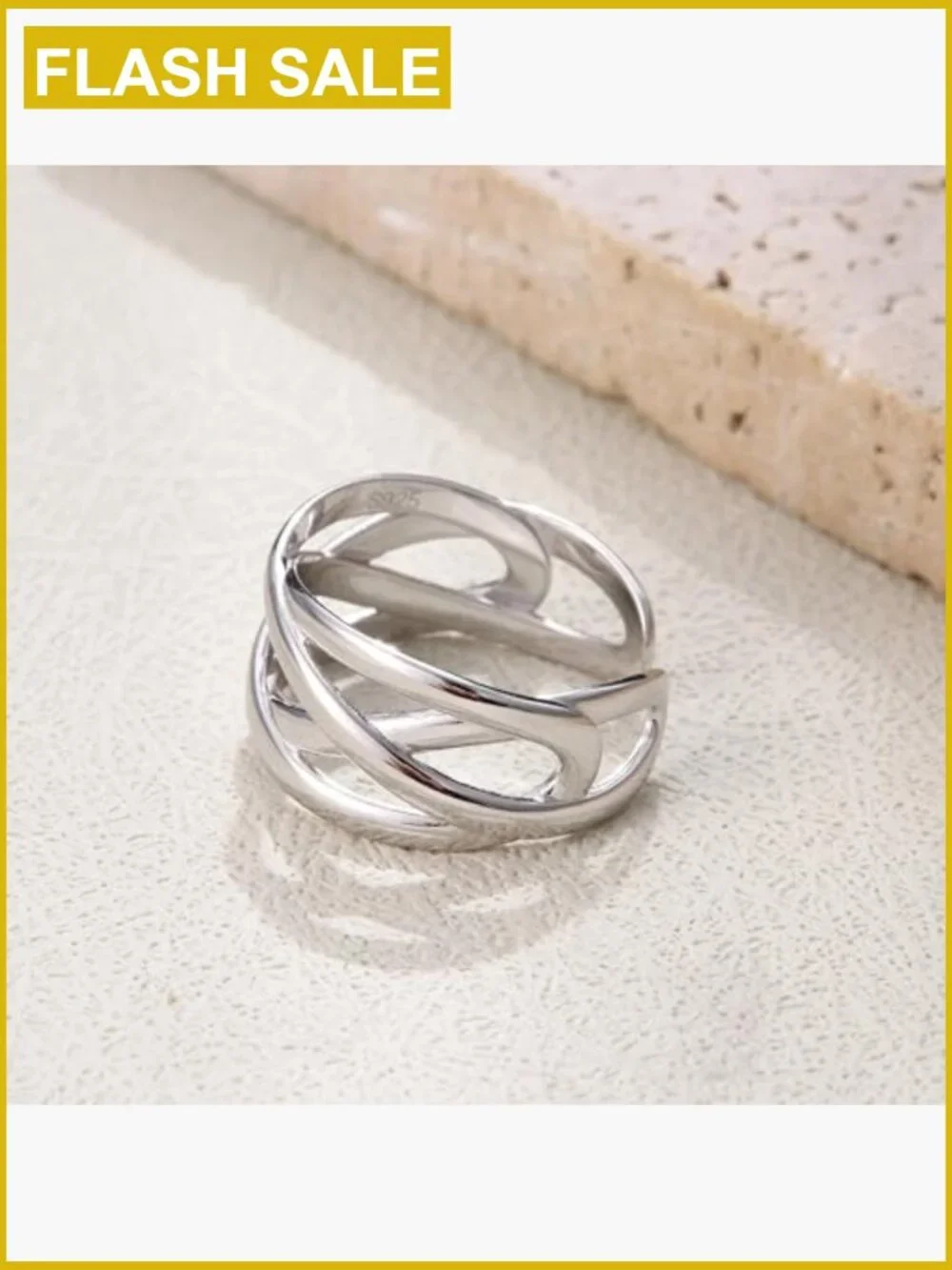 Adjustable 925 Sterling Silver Celtic Knot Open Knuckle Ring Band